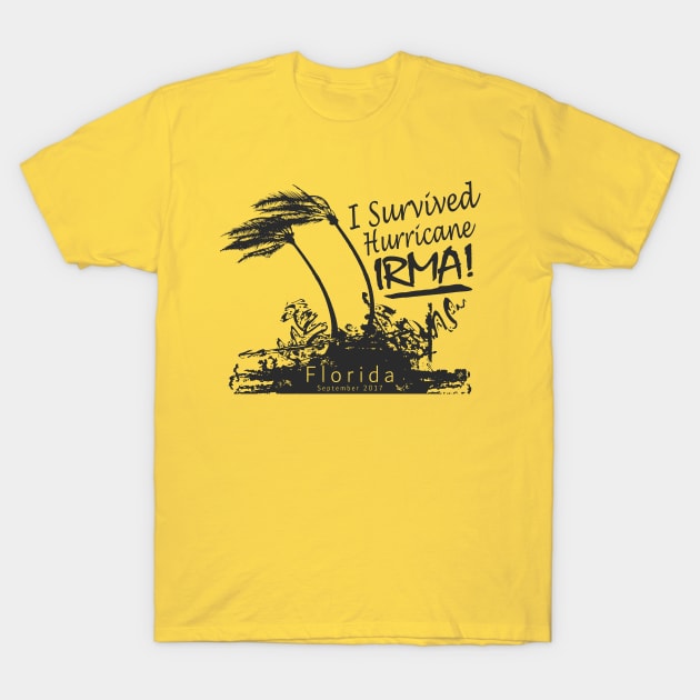 I Survived Hurricane Irma T-Shirt by Etopix